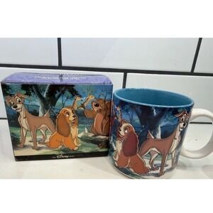 Vintage Disney Store Lady And The Tramp Collectible Movie Mug with Original Box
